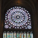 Stained glass in Notre Dame Cathedral Image