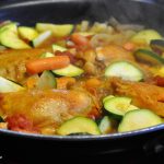 Moroccan chicken in pan image