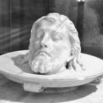 John the baptist head sculpture