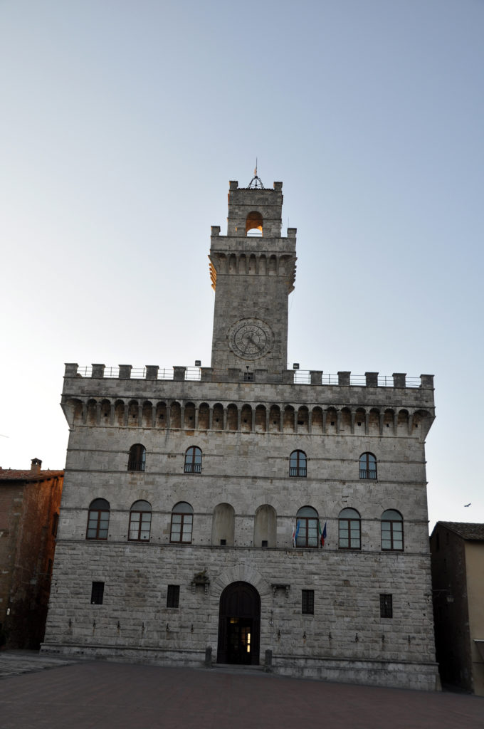 clocktower in Montepulciano