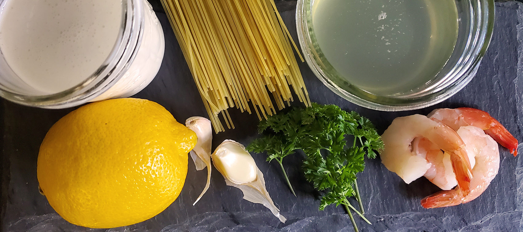Pasta with Shrimp & Lemon-Cream Sauce – My Soul Passion