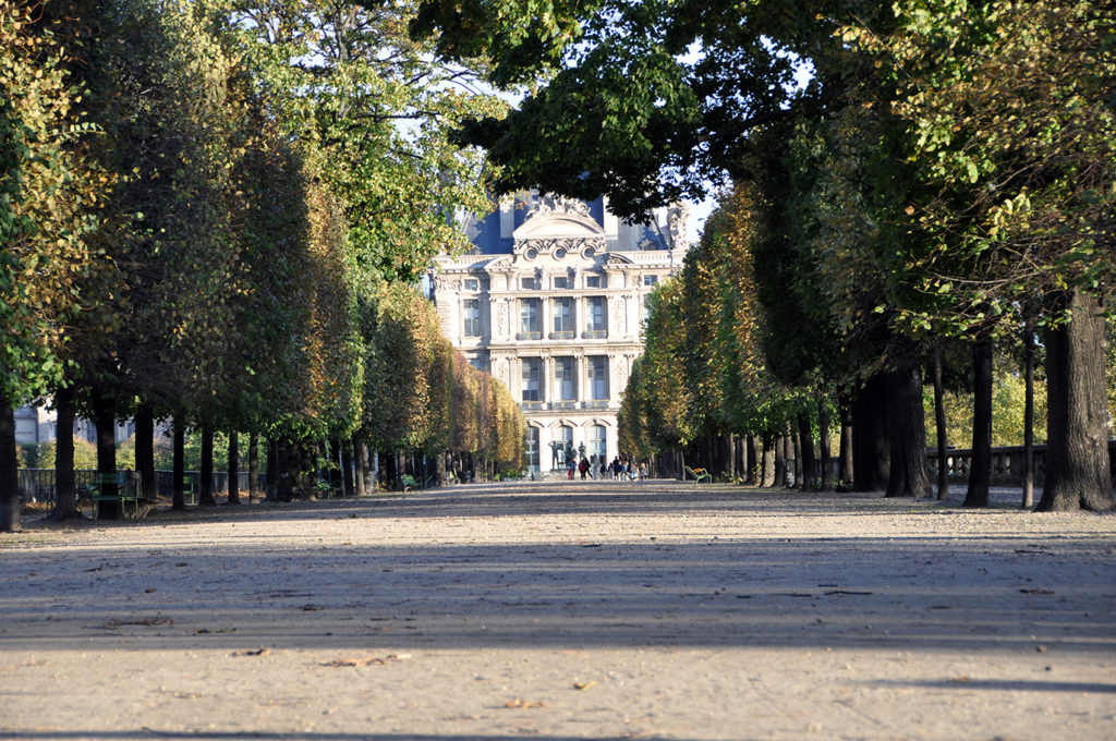 Jardin de Tuileries garden in Paris
