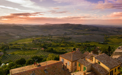 a view from beautiful montepulciano italy