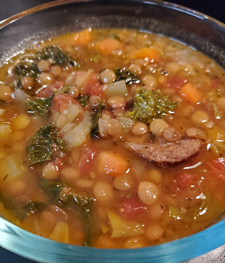 delicious-green-lentil-and-sausage-soup